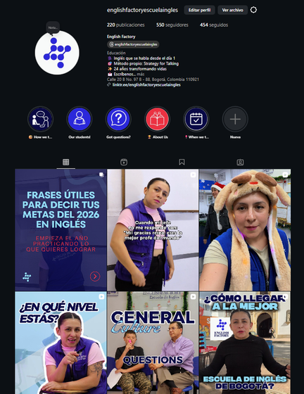English Factory — perfil después